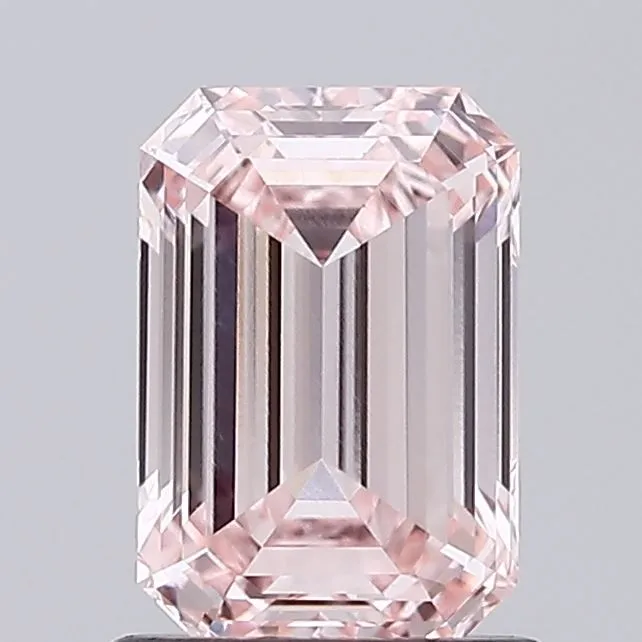 1.10ct EMERALD Fancy Intense Pink VVS2 Coloured Lab diamond