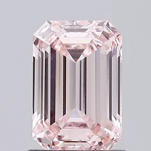 1.1ct EMERALD Fancy Intense Pink VVS2 Coloured Lab diamond