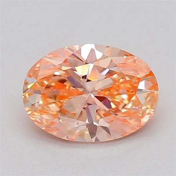 0.48ct OVAL Fancy Vivid Pink VS1 Coloured Lab diamond