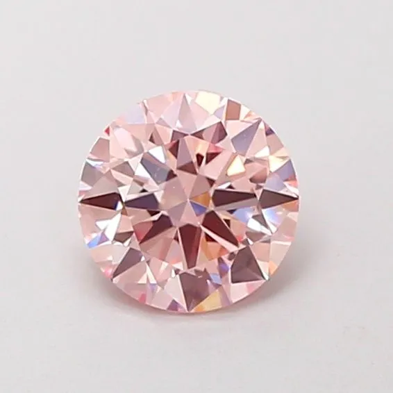 0.73ct ROUND Fancy Intense Pink SI1 Coloured Lab diamond