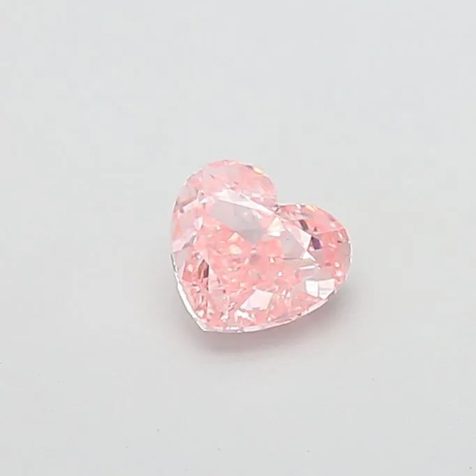 1.03ct HEART Fancy Intense Pink VS1 Coloured Lab diamond