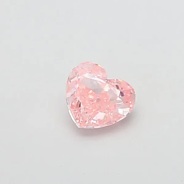 1.03ct HEART Fancy Intense Pink VS1 Coloured Lab diamond