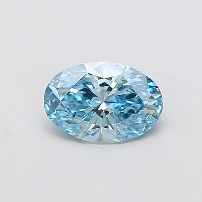 1.09ct OVAL Fancy Vivid Blue VS1 Coloured Lab diamond