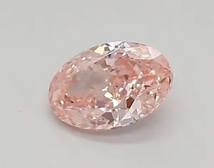 0.35ct OVAL Fancy Vivid Pink VVS2 Coloured Lab diamond