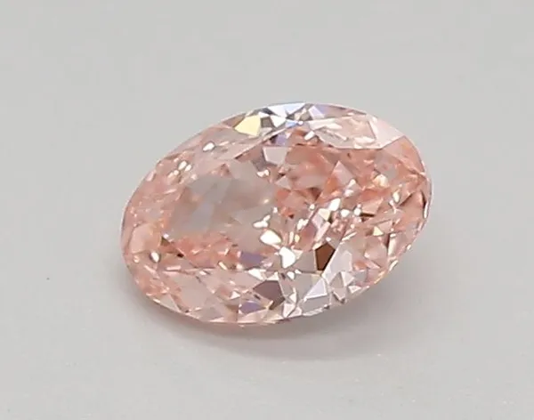 0.35ct OVAL Fancy Vivid Pink VVS2 Coloured Lab diamond