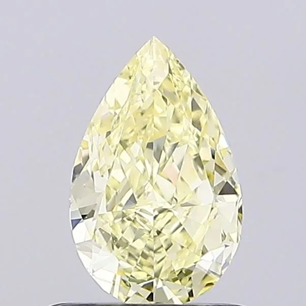 0.70ct PEAR Fancy Intense Yellow VS1 Coloured Lab diamond