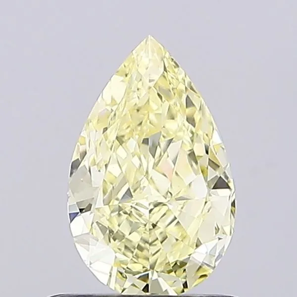 0.7ct PEAR Fancy Intense Yellow VS1 Coloured Lab diamond