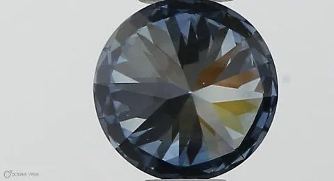 0.37ct ROUND Fancy Vivid Blue VS1 Coloured Lab diamond