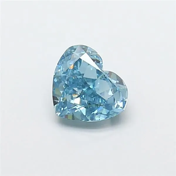 1.04ct HEART Fancy Vivid Blue VVS2 Coloured Lab diamond