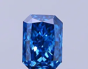 0.53ct RADIANT Fancy Vivid Blue VVS2 Coloured Lab diamond