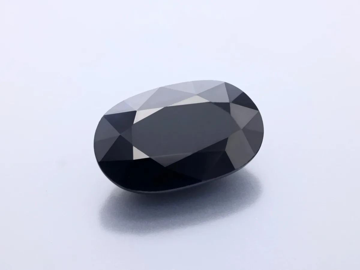 10.23ct Black Sapphire, Oval gemstone