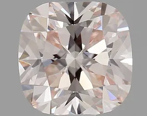 0.72ct CUSHION Fancy Pink VVS2 Coloured Lab diamond