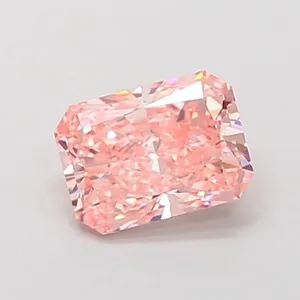 1.03ct RADIANT Fancy Vivid Pink VS1 Coloured Lab diamond