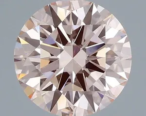 1ct ROUND Fancy Pink VVS2 Coloured Lab diamond
