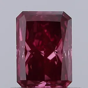 0.73ct RADIANT Fancy Deep Pink VS2 Coloured Lab diamond