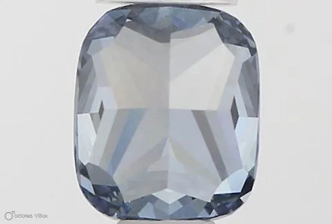 0.43ct CUSHION Fancy Vivid Blue VVS2 Coloured Lab diamond