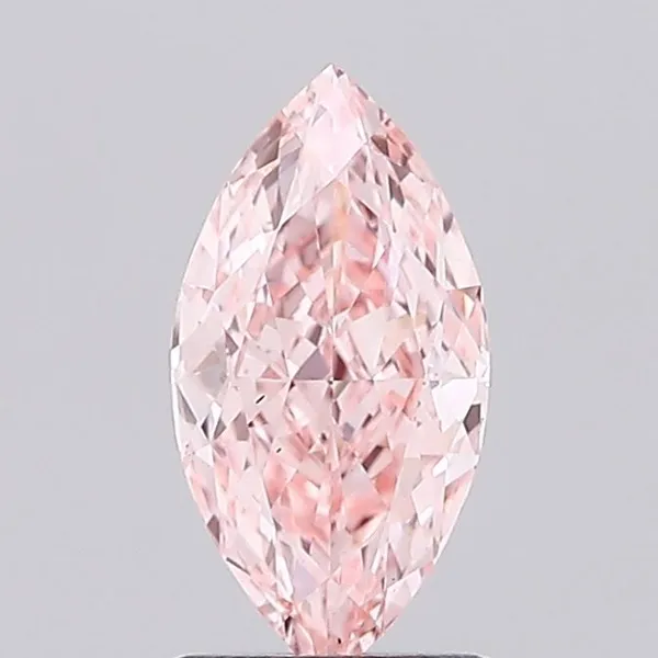 1.34ct MARQUISE Fancy Intense Pink VS1 Coloured Lab diamond