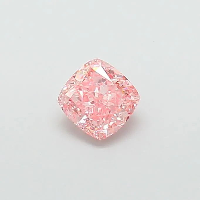 1.28ct CUSHION Fancy Vivid Pink VS1 Coloured Lab diamond