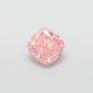 1.28ct CUSHION Fancy Vivid Pink VS1 Coloured Lab diamond
