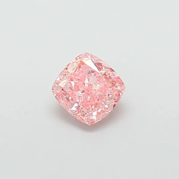 1.28ct CUSHION Fancy Vivid Pink VS1 Coloured Lab diamond