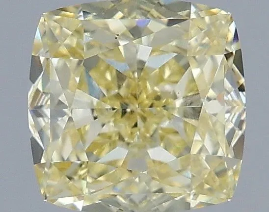 1.1ct CUSHION Fancy Yellow VS1 Coloured Lab diamond