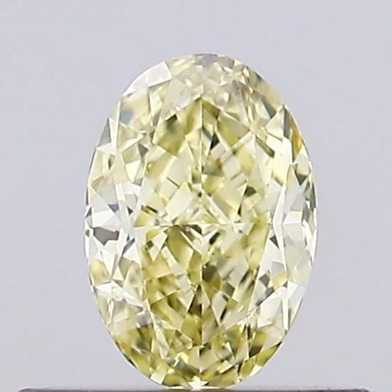 0.32ct OVAL Fancy Yellow VS1 Coloured Lab diamond