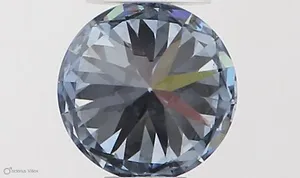 0.31ct ROUND Fancy Vivid Blue VS2 Coloured Lab diamond