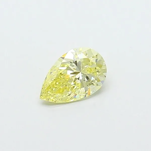 0.45ct PEAR Fancy Yellow VS1 Coloured Lab diamond