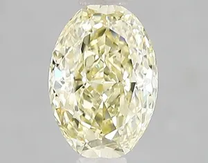 1.08ct OVAL Fancy Yellow VVS2 Coloured Lab diamond