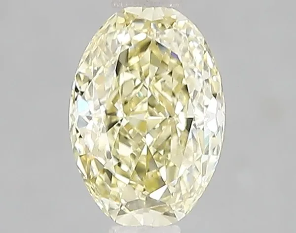 1.08ct OVAL Fancy Yellow VVS2 Coloured Lab diamond