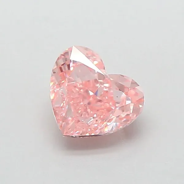 1.22ct HEART Fancy Intense Pink VS1 Coloured Lab diamond