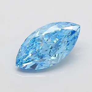 2.41ct MARQUISE Fancy Vivid Blue VVS2 Coloured Lab diamond