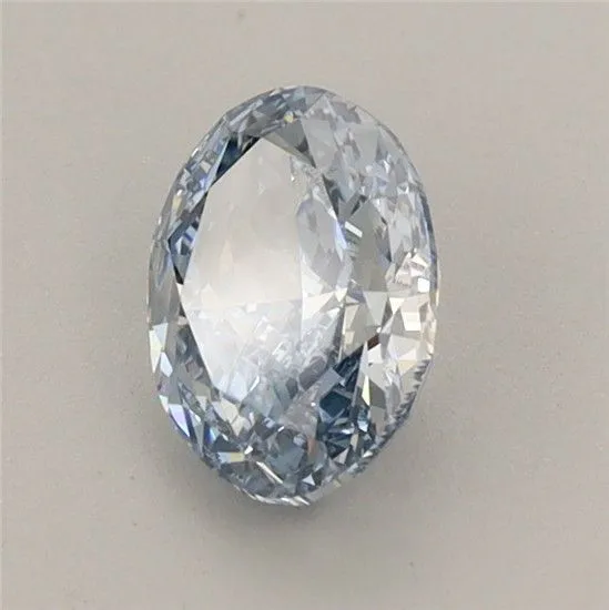 1.05ct OVAL Fancy Vivid Blue VS1 Coloured Lab diamond