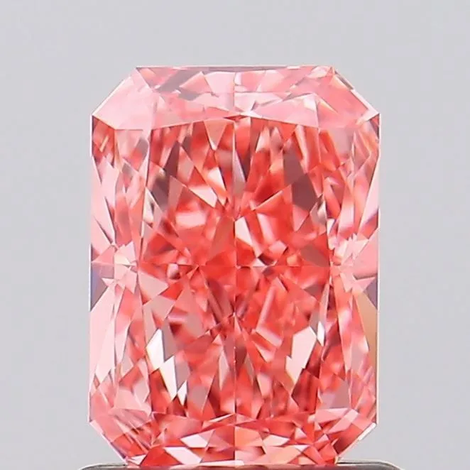 1.11ct RADIANT Fancy Vivid Pink VS1 Coloured Lab diamond