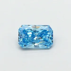0.52ct RADIANT Fancy Vivid Blue VS1 Coloured Lab diamond