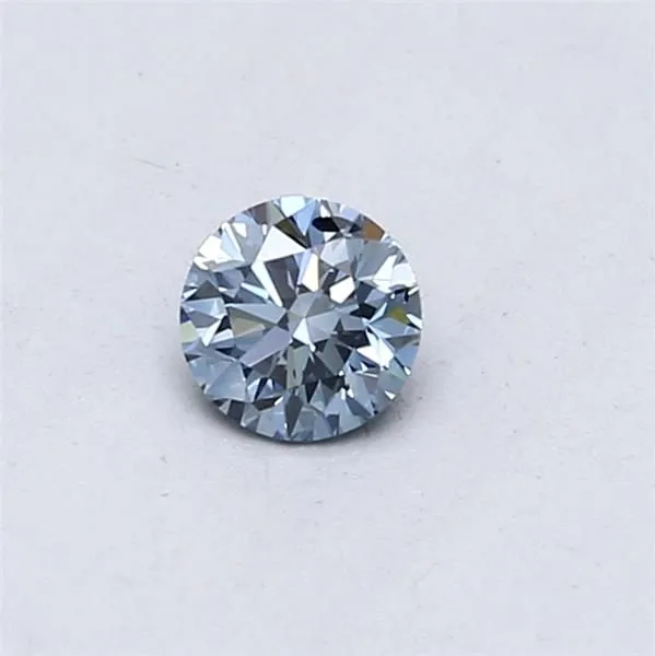 0.3ct ROUND Fancy Intense Blue SI2 Coloured Lab diamond