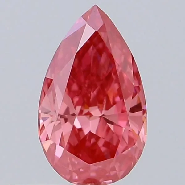 0.37ct PEAR Fancy Vivid Pink VS1 Coloured Lab diamond