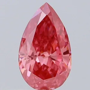 0.37ct PEAR Fancy Vivid Pink VS1 Coloured Lab diamond