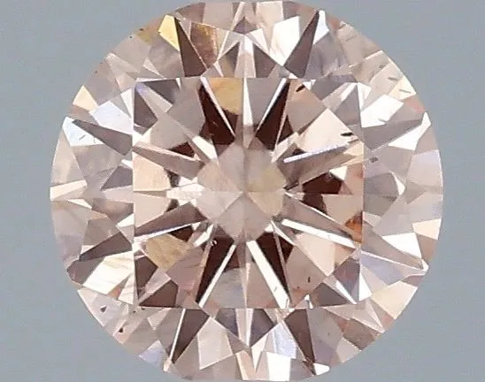 0.48ct ROUND Fancy Intense Pink SI1 Coloured Lab diamond