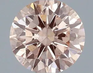0.48ct ROUND Fancy Intense Pink SI1 Coloured Lab diamond
