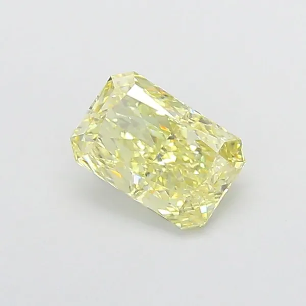 1.1ct CUSHION Fancy Light Yellow VS1 Coloured Lab diamond