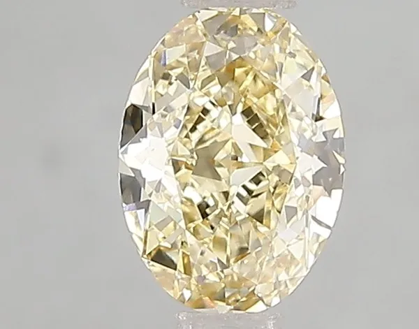 1.03ct OVAL Fancy Intense Yellow VS1 Coloured Lab diamond