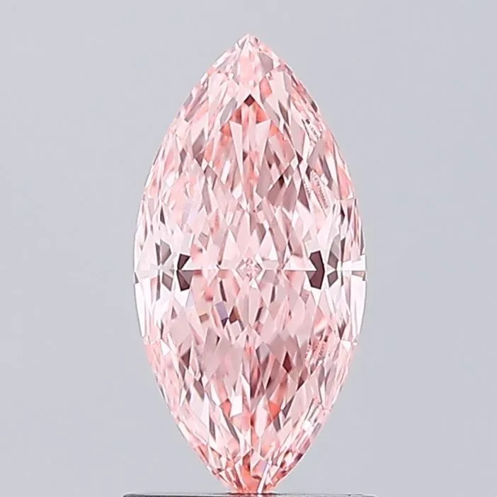 1.11ct MARQUISE Fancy Vivid Pink VVS2 Coloured Lab diamond