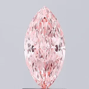 1.11ct MARQUISE Fancy Vivid Pink VVS2 Coloured Lab diamond