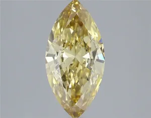 1.14ct MARQUISE Fancy Intense Yellow VVS2 Coloured Lab diamond