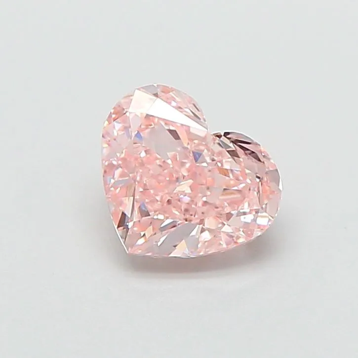 1.02ct HEART Fancy Pink VS1 Coloured Lab diamond