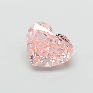 1.02ct HEART Fancy Pink VS1 Coloured Lab diamond