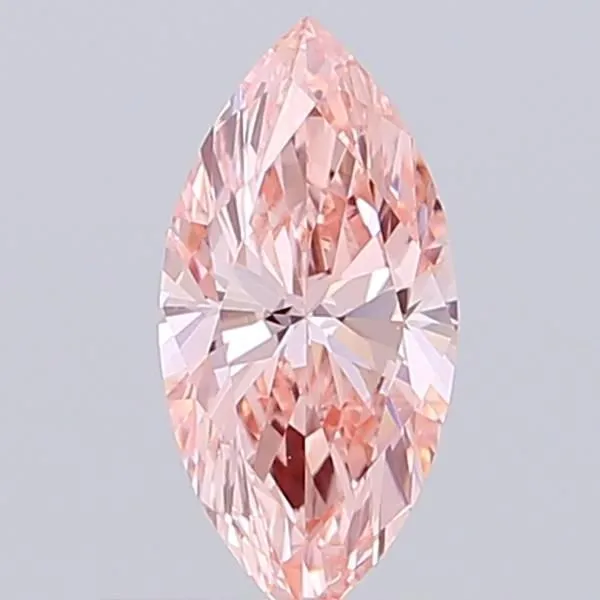 0.58ct MARQUISE Fancy Intense Pink VVS2 Coloured Lab diamond