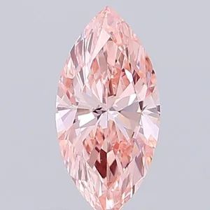0.58ct MARQUISE Fancy Intense Pink VVS2 Coloured Lab diamond