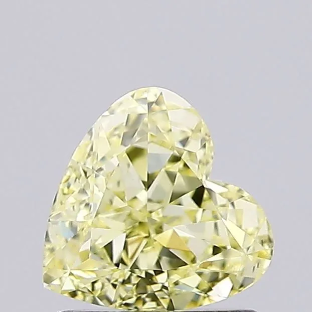 1.06ct HEART Fancy Yellow VS1 Coloured Lab diamond